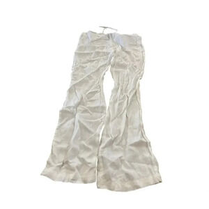 Resort Life Women's White Wide Leg Activewear Trousers Pants Size Small